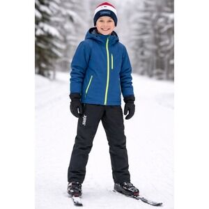 Swix Junior Nordic Cross Country Soft Shell Ski Pants Snow Black 6-8 Zip Cuffs